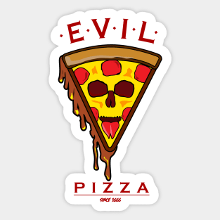 Evil Pizza Sticker